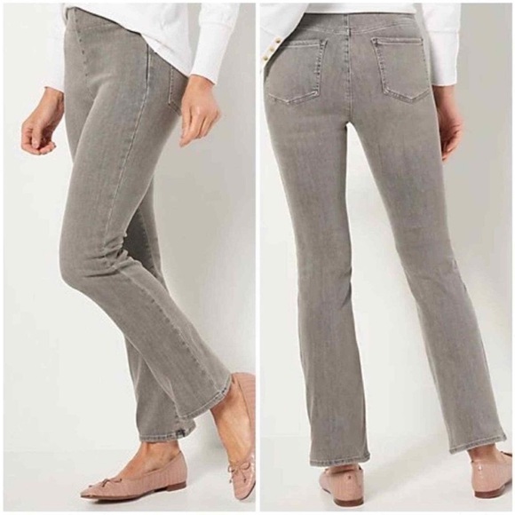 NYDJ Jeans size P1X Pull On Tummy Control No Gap Elastic Waistband Slim Bootcut - Picture 2 of 11
